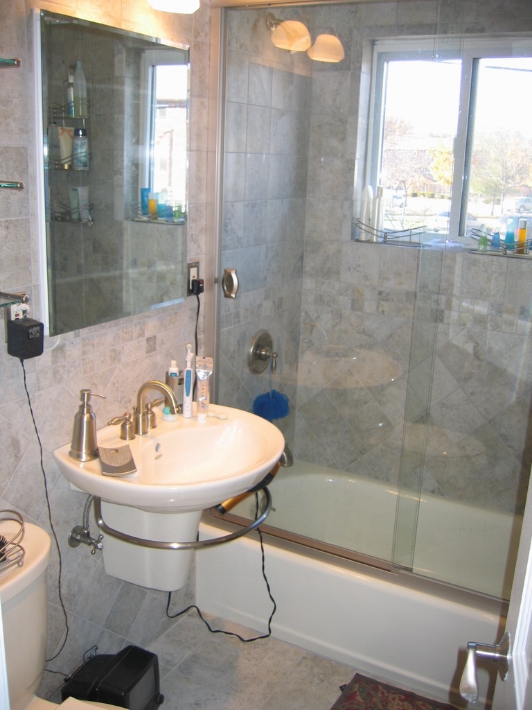 Everything is new in this bathroom