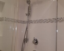 New shower system.