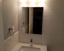 Half bathroom completely renovated.
