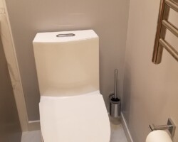 One peace toilet.