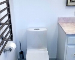 One peace toilet.