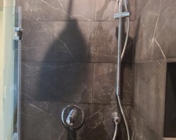 New shower system.