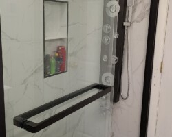 New renovated shower.