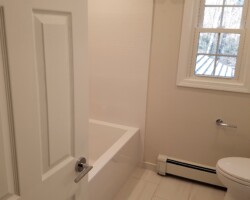 Completely renovated bathroom.