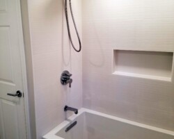 New shower system.