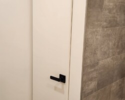 Custom linen closet.
