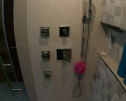 New shower system with jet sprayers.
