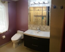 Washlet on the toilet.