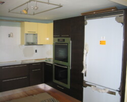 New appliances are installed.