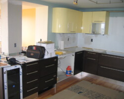 Ready for countertop installation.