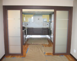 Sliding doors installed for office.