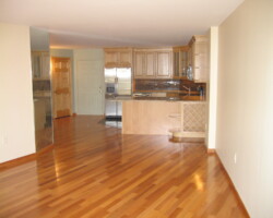 Hardwood floor, baseboards, doors installation.