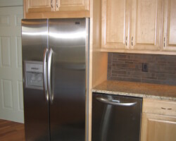 Stainless steel appliances.